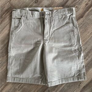 Tan Men’s Rugged Flex Relaxed Fit Rigby Carhartt Shorts